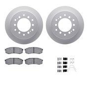 DYNAMIC FRICTION CO 4312-76018, Geospec Rotors with 3000 Series Ceramic Brake Pads includes Hardware, Silver 4312-76018